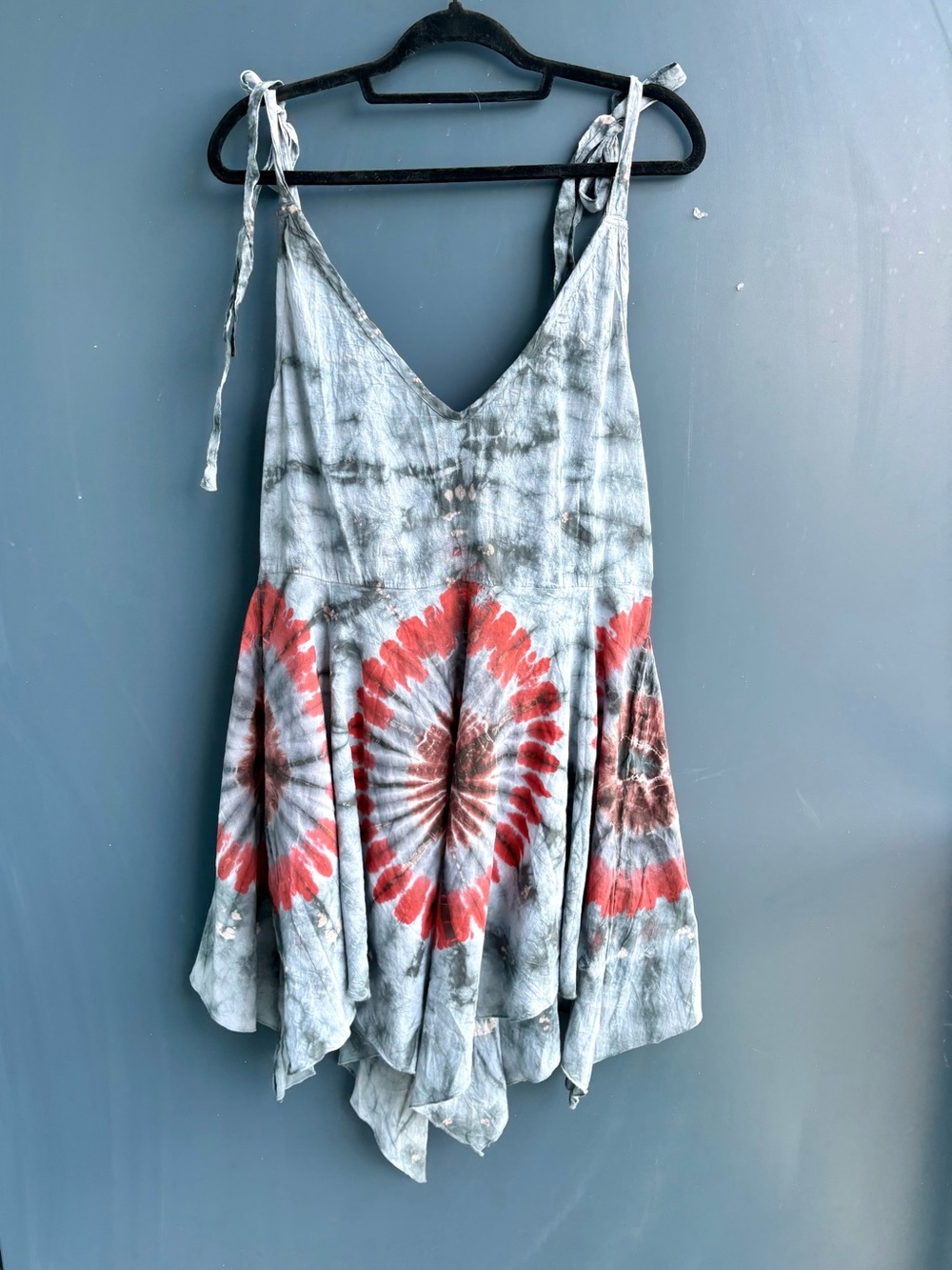 Ark Imports Boho Tie-Dye Dress – S/M – Made in Nepal